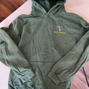 Zach Bryan Inaugural Tour Green Hoodie
